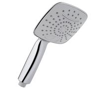 Soffione Doccia Bagno Multigetto ABS, Anticalcare Doccetta Quadra Attacco 1/2"