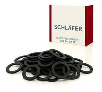Schläfer 1834 | Guarnizioni Idrauliche in Gomma Piatta 3/4 x 3mm Adatte per Scarico Lavandini, Raccordi, Riduttori, Flessibili Idraulici, Rubinetti, Portagomma -Conf. 50 Pz.
