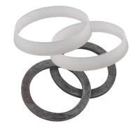 Schläfer 184011 | Guarnizione Piletta Scarico Lavandino Bagno e Cucina, Assortimento Guarnizioni Idrauliche in Gomma Conica e Piatta 1 1/2 per Canotti, Confezione da 4 Pezzi