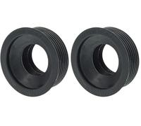 Schläfer 189815 | Morsetto Universale in Gomma Nera da 1 1/4 per Tubo di Scarico DN40 HT, Ø Interno da Ø 26/32mm, Tubo Sifone Esterno Ø 40mm, Manicotto Sifone Ø 32/40mm (Confezione da 2)