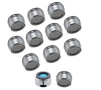 Schläfer 2100026|Aeratore Rompigetto Universale Perlator Long Life per Rubinetto, Filetto Esterno M24X1, Portata A 13 l/min, Compatibile con Aeratore Neoperl, Permette il Risparmio d' Acqua, 10 Pezzi