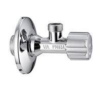 Schläfer 3437208 - Rubinetto angolare universale 1/2, rubinetto angolare per lavabo, bidet, rubinetto sotto il tavolo, rubinetto per WC 1/2 x 3/8, rubinetto di arresto cromato