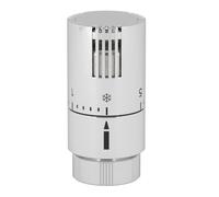 Schläfer 37040200 | Valvola Design Termostatica Cromo per Termosifoni, Testina di Comando per Radiatore Sensibile a liquido, Manopola con Regolazione intervallo Temperatura, Attacco M30x1,5
