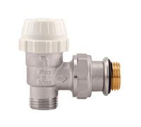Schläfer 37071112 | Valvola termostatica per termosifone ad angolo ITAP con preregolazione attacco maschio 1/2" Eurocono, Elemento termostatizzabile a squadra in Ottone nichelato. Made in Italy