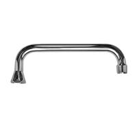 Schläfer 400114 | Canna di Ricambio Universale Rubinetto Cucina, Girevole a U, per Gruppo Lavello a Muro cm30, Ghiera 3/4", Compatibile con Aeratore NEOPERL Anticalcare, Risparmio Acqua M22 (incluso)