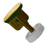Schläfer 40510216 | Tappo Saltarello Universale Scarico piletta 1"1/4 del Lavandino Bagno, Bidet, Vasca, Diametro Ø 4 cm, altezza - 6/8 cm, con filtro ferma capelli, Finitura Bronzo vecchio Ottone