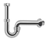 Schläfer 4395113 | Sifone a S per Scarico Lavandino Bagno, Bidet e Cucna, Sifone in Abs Cromato, Sifone Antiodore, Misure 1 1/4", Raccordo Finale a Parete Ø 40mm