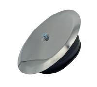 Schläfer 4397100 | Sifone Bagno Ispezionabile, Tappo a Espansione per Sifone a Pavimento diam 100 mm con Tappo inox e vite, Tappo Pozzetto a Pavimento e Coperchio Cromato in Acciaio