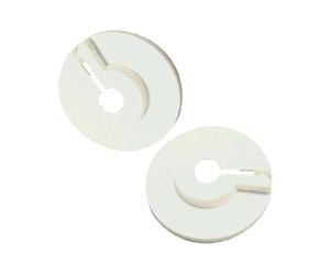 Schläfer 4409013 | Rosone Copritubo Rosetta Apribile ABS per Termosifoni Foro 22 mm (1/2") Collare per Copertura Tubi Radiatori Caloriferi