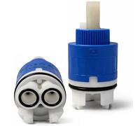 Schläfer 4500135 - Cartuccia di Ricambio Universale 35mm Alta per Miscelatore Monocomando con 2 Piedini in Ceramica Modello Galatron M35D per Rubinetto Bagno e Cucina, Kit Riparazione Antigoccia