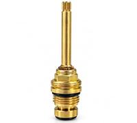 Schläfer 451413 - Vitone per Rubinetto Incasso 1/2" in Ottone con Asta Lunga 62 mm, Doppio Filetto, Broccia 8/20 (Ø7,6 mm), Valvola per Rubinetteria a Parete Bagno, Made in Italy- Conf. 1pz.
