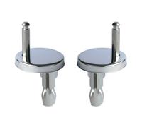 Schläfer 4538020 - Coppia cerniere Universali per Sedili Wc in Termoindurente, Set Fissaggio Copriwate in Acciaio cromato sganciabili ad espansione per fori 14-16 mm, avvitabili dall'alto -2pz.