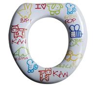 Schläfer 4630105 | Riduttore Copriwater WC per Bambini Adattabile a Vasi Standard di forma Ovale, Adattatore èer Tavoletta Wc Bambini Portatile, colore bianco e fantasia Seduta morbida.