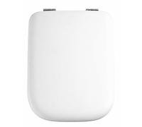 Schläfer 4649101 Sedile Copriwater per Ideal Standard Serie Conca (T637801), Tavoletta WC in Termoindurente Bianco Lucido, Cerniere in Acciaio Inox a 45°, Ricambio con Forma Dedicata, 43 x 34,7 cm