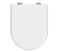 Schläfer 4649109 - Sedile Copriwater per Ideal Standard Serie Esedra Originale, Tavoletta WC in Termoindurente Bianco Lucido, Cerniere in Acciaio Inox, Ricambio con Forma Dedicata, 43 x 34,7 cm