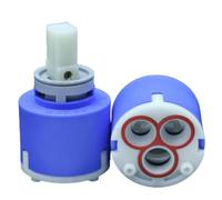 Schläfer 480045 | Cartuccia di Ricambio per Rubinetto 40mm in Ceramica con 2 Piedini, Adatta per Miscelatore Monocomando del Lavello Cucina, Bagno, Lavabo, Doccia e Vasca compatibile con Kerox