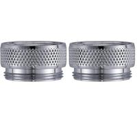 Schläfer 613110 | Adattatore Universale per Rubinetto Maschio Femmina, Aeratore per Rubinetto Cucina e Bagno, Filetto Interno 1/2" x Esterno 22x1, Compatibile con Riduttore Neoperl (Confezione da 2)