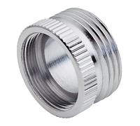 Schläfer 614310 | Adattatore Rubinetto Maschio Femmina, Filetto Interno m22x1 x Esterno 3/4", Compatibile con Riduttore Neoperl, Finitura in Ottone Cromato