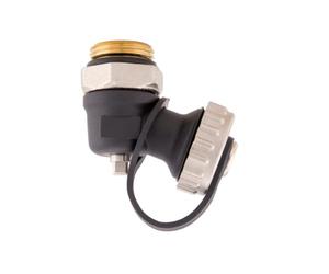 Schläfer 7046120 | Rubinetto Scarico Acqua 1/2" Orientabile per collettore con Tappo e raccordo 3/4", Valvola con Raccordo di scarico girevole per Defangatore.