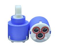 Schläfer | Cartuccia ricambio compatibile con Ideal Standard Ø 35mm Nuova Cera Card in Ceramica Bassa con 2 Perni per Rubinetti Miscelatori Monocomando di Cucina, Bagno, Doccia e Vasca