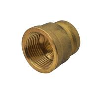 Schläfer | Manicotto di Riduzione in Ottone per Acqua Potabile adatto per tubi, Raccordo Filettato Femmina/Femmina, 1, Dimensione: 3/4" x 1"