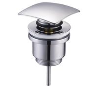 Schläfer Piletta Click Clack Quadrata 1 1/4 Ottone Cromo Lavabo Bidet Bagno