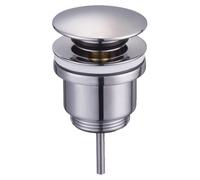 Schläfer | Piletta di scarico click-clack universale 1"1/4 , tappo tondo cromato