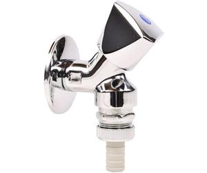 Schläfer | Rubinetto Lavatrice 1/2x3/4 pollice con portagomma e Valvola di sicurezza Antiriflusso 433311, Rubinetto a muro Carico Acqua per Collegamento Lavastoviglie