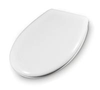 Schläfer 4632101 | Sedile Copriwater Universale Bianco Tavoletta Copri Wc per Bagno Havel in Termoindurente Duroplast Sedile Wc Cerniere in Acciaio Inox