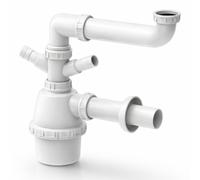 Schläfer | Sifone a Fiasco Salvaspazio per Lavello 1"1/2 Diam. per Lavastoviglie