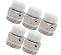 Schläfer - Valvole Sfiato Radiatore 3/8 Pollici (Ø16,7mm) | Valvolina Spurgo Manuale 7041005 per Termosifoni e Scaldasalviette | Sfiato Aria Professionale Termoarredo | Ricambio Universale, Kit 5 Pz.