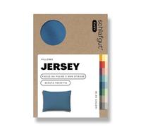 schlafgut Federa Easy Jersey 60x80 cm, in 100% cotone super soft, cerniera nascosta, ultra morbida e traspirante, certificazione Oeko-Tex, Blue Mid