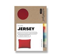 schlafgut Federa Easy Jersey 60x80 cm, in 100% cotone super soft, cerniera nascosta, ultra morbida e traspirante, certificazione Oeko-Tex, Red Mid