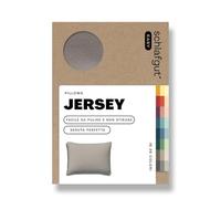 schlafgut Federa Easy Jersey 60x80 cm, in 100% cotone super soft, cerniera nascosta, ultra morbida e traspirante, certificazione Oeko-Tex, Sand Mid