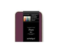 SCHLAFGUT Lenzuolo con angoli in jersey PURE 180x200cm Viola intenso XL bacca