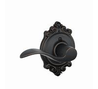 Schlage Accent Lever with Brookshire Trim Non-Turning Lock in Aged Bronze - Left Handed