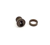 Schlage Commercial 30137613 - Alloggiamento intercambiabile senza anima con anello di compressione, molla e anello di blocco da 3/8" e finitura in bronzo lucidato a L Cam