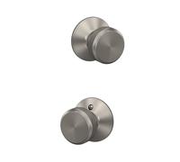 SCHLAGE F10 BWE 619 Bowery Pomello per porta, serratura passaggio ingresso e armadio, nichel satinato