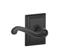 SCHLAGE F10FLA716ADD - Leva di passaggio Flair, collezione Addison, bronzo invecchiato
