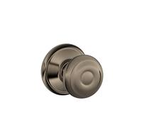 SCHLAGE F10GEO620 Georgian Passage Knob, Antique Pewter by