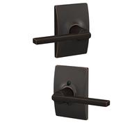 SCHLAGE F10LAT716CEN Century Collection with Latitude Passage Lever, Aged Bronze by
