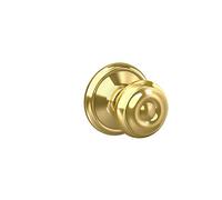Schlage F10VGEO605 Pomello Passaggio Georgiano, Ottone Brillante, 1