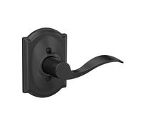 Schlage F170 Acc 622 CAM RH Camelot Collection Leva decorativa per finiture decorative, nero opaco