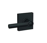 SCHLAGE F40 BRW 622 COL Broadway Leva con Collins Trim Bed & Bath Privacy Door Lock, nero opaco