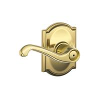 ScHLAgE F40 FLA 605 cAM camelot collection Flair Privacy Lever Bright