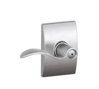 SCHLAGE F40ACC626CEN Century Collection with Accent Privacy Lever Satin Chrome