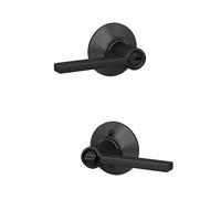 Schlage F51 V LAT 622 Latitude - Leva di blocco ingresso, colore: nero opaco