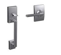 SCHLAGE FE285-CEN-LAT-CEN Century Set Maniglia Inferiore per Cilindro Singolo o Elettro, Cromo Satinato