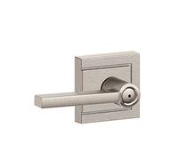 SCHLAGE Latitude Lever with Upland Trim Keyed Entry, F40 LAT 619 ULD