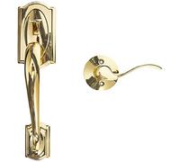 SCHLAGE Shlage Camelot Maniglia Entrata Anteriore Accent Leva Interna Mancina (Ottone Lucido) FE285 CAM 505 Acc 605 LH